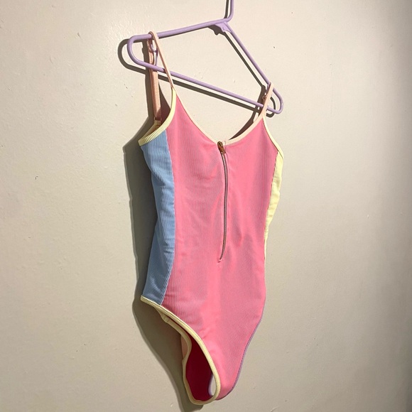 LoveShackFancy Pink and Blue One-Piece Swimsuit Size M EUC - Picture 5 of 8